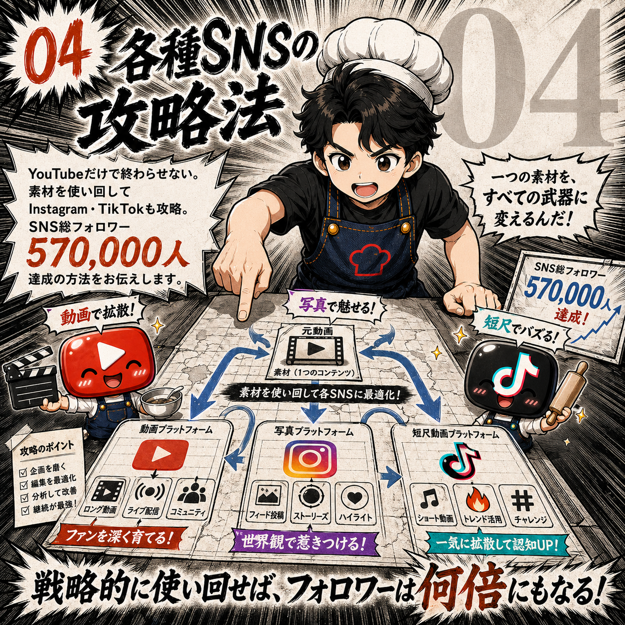 各種SNSの攻略法