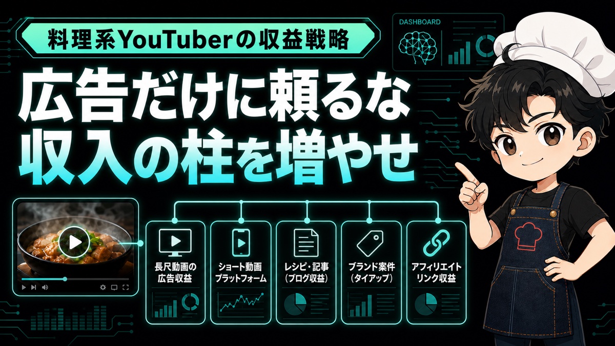 料理系YouTuberのマネタイズ戦略