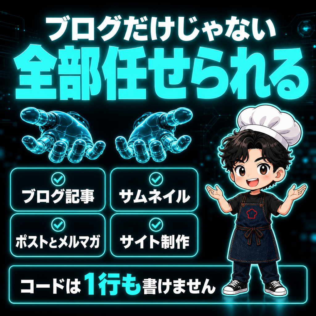 全部任せられるの図解