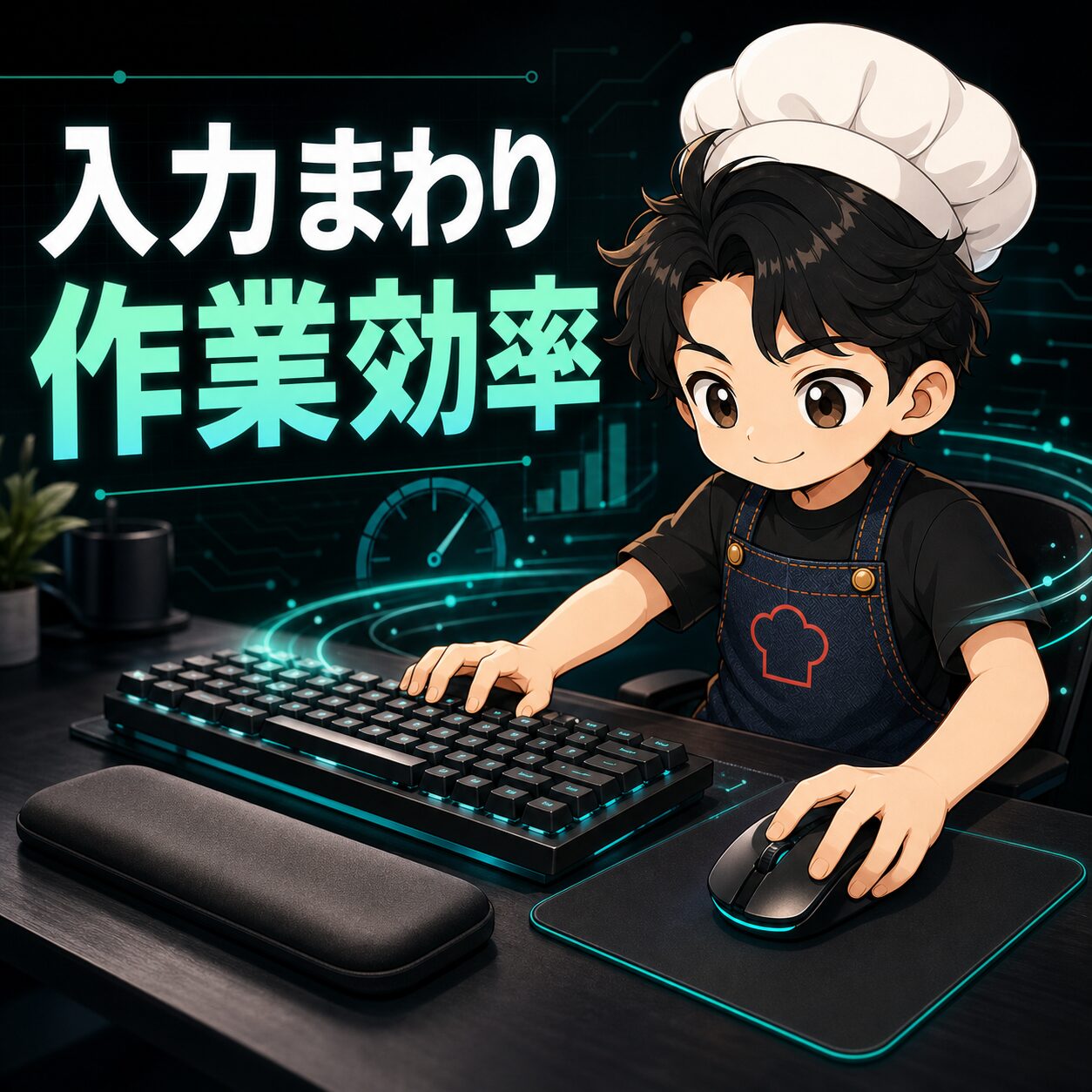 キーボードとマウスなど入力まわりのインフォグラフィック