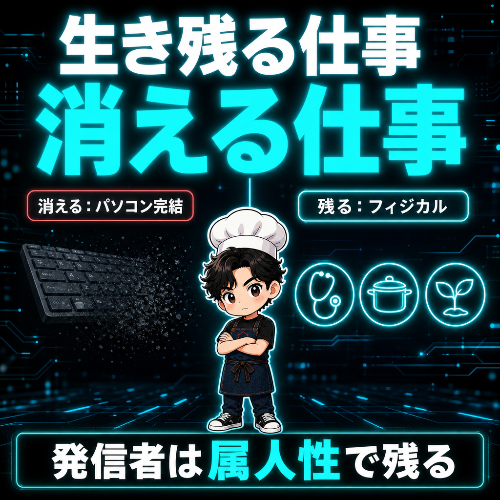 生き残る仕事と消える仕事の図解