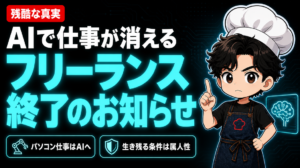 【残酷な真実】AIで仕事が消える。フリーランス終了のお知らせ サムネイル