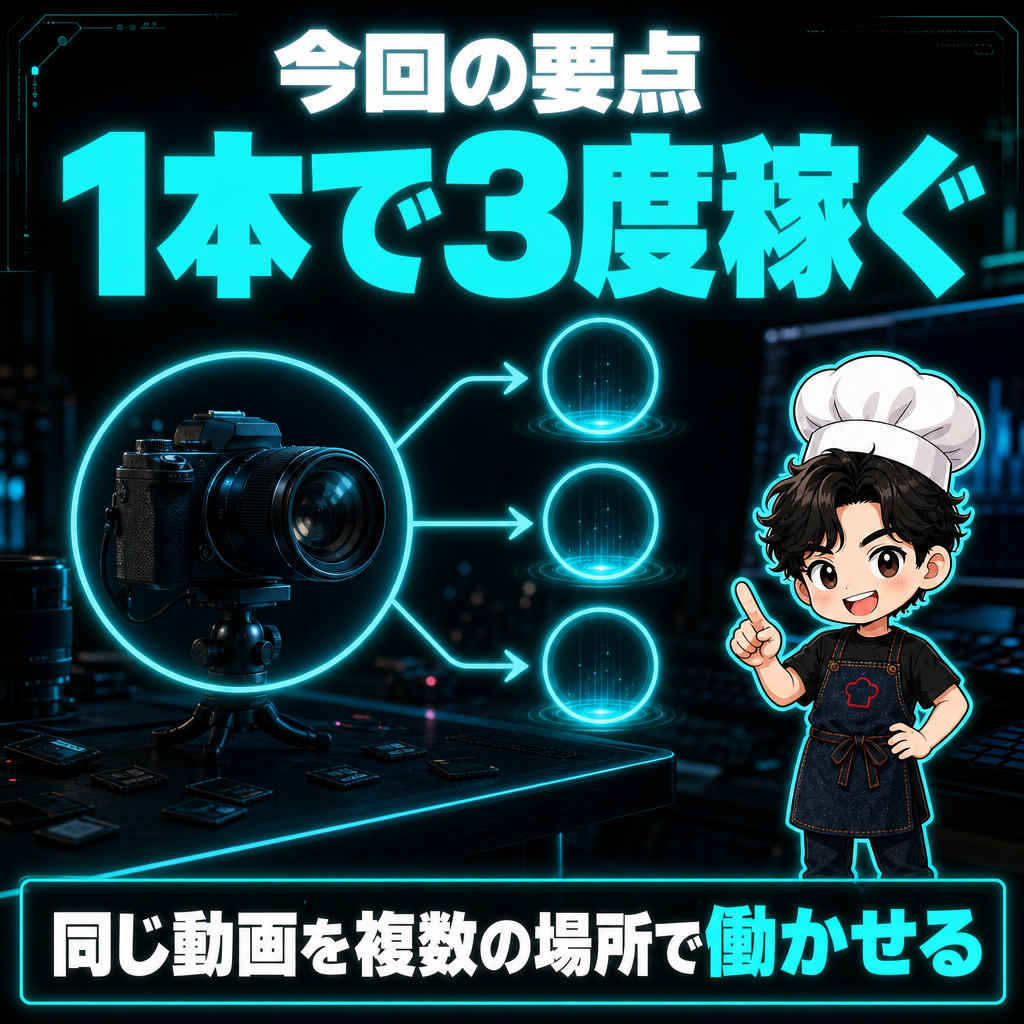 今回の要点：1本で3度稼ぐ
