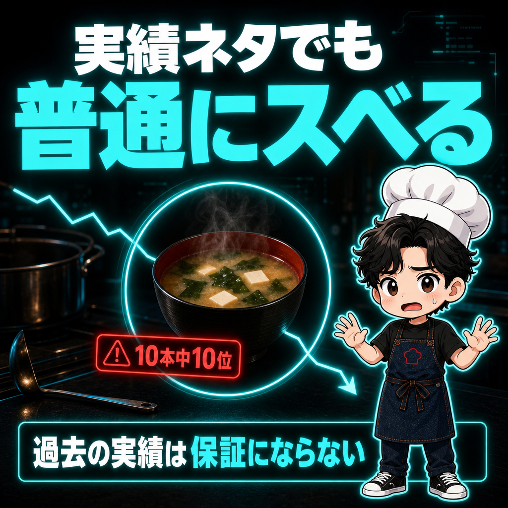実績ネタでも普通にスベる
