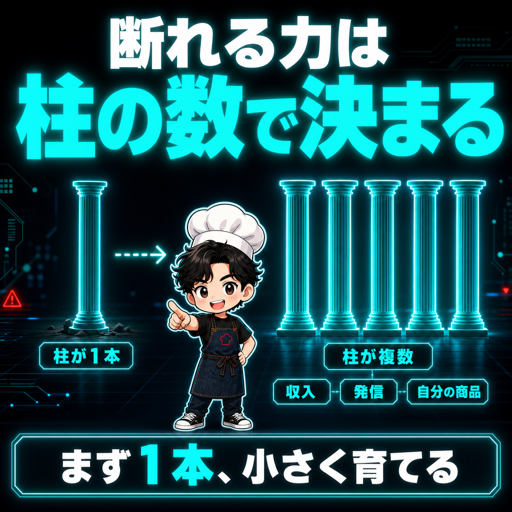 断れる力は柱の数で決まる図解