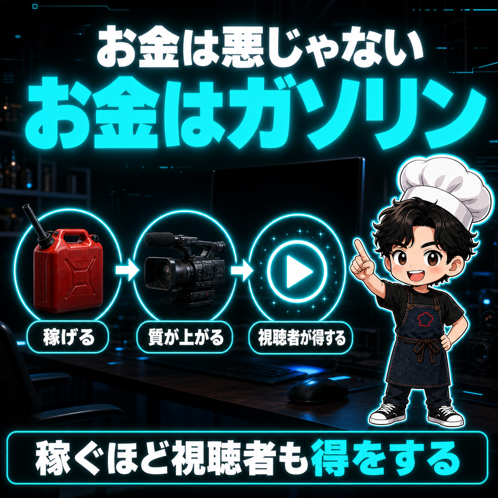 お金は悪じゃない。お金はガソリン