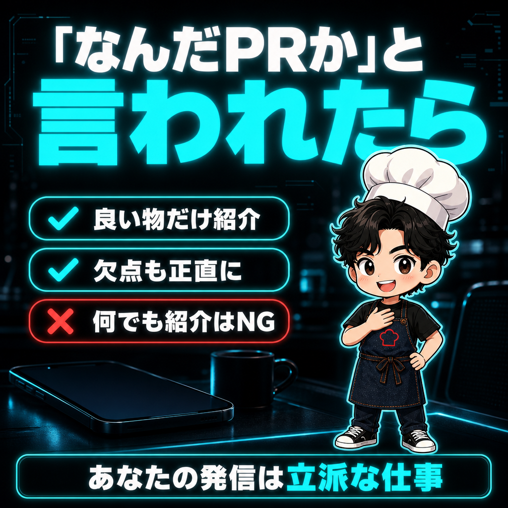 「なんだPRか」と言われたときの考え方