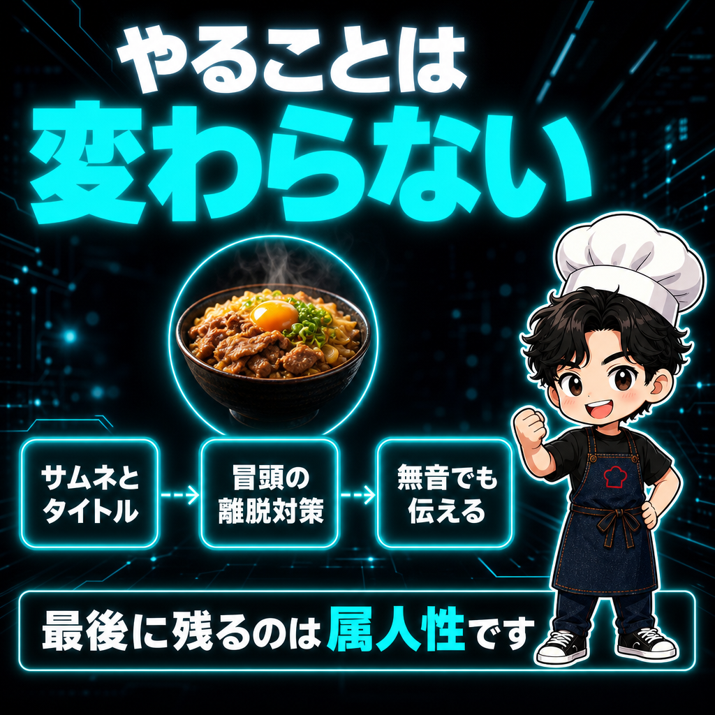 やることは変わらないの図解