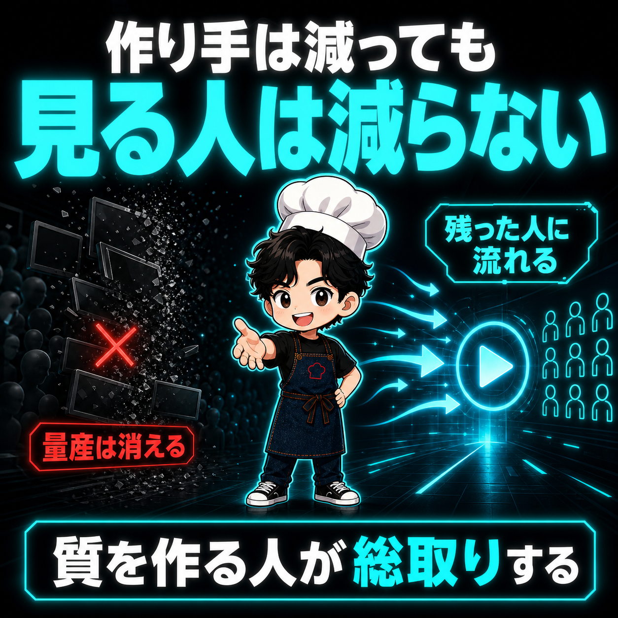 作り手は減っても見る人は減らない