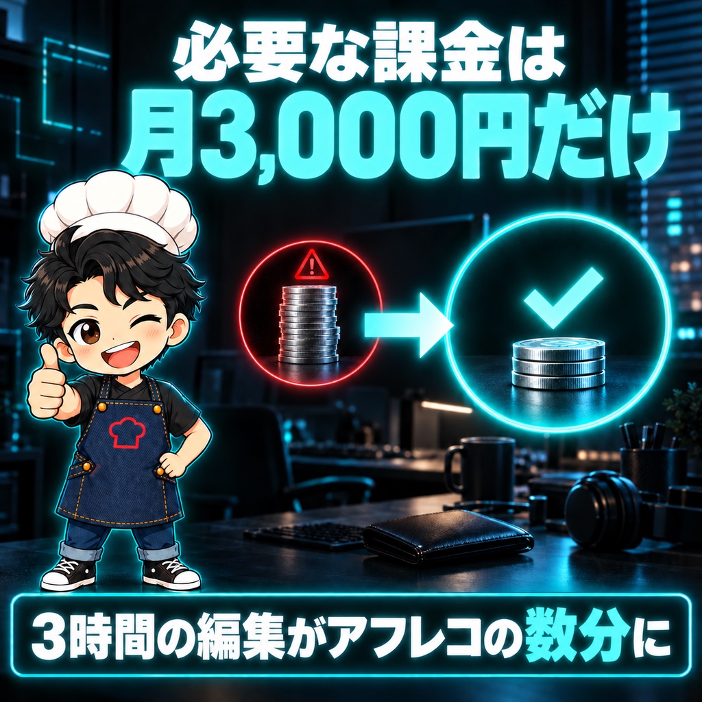 課金は月3,000円だけ