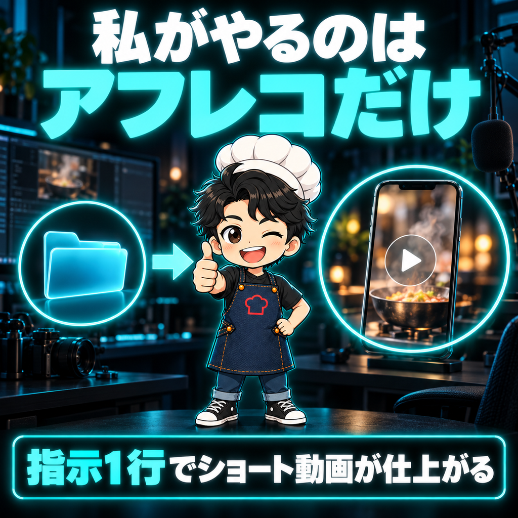 今回の記事の要点:私がやるのはアフレコだけ