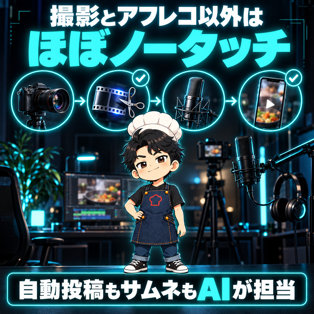 撮影とアフレコ以外はほぼノータッチ