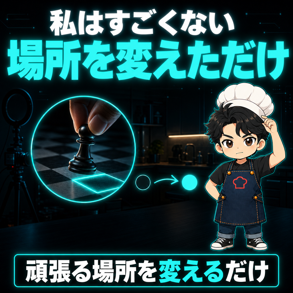 私はすごくない。場所を変えただけ
