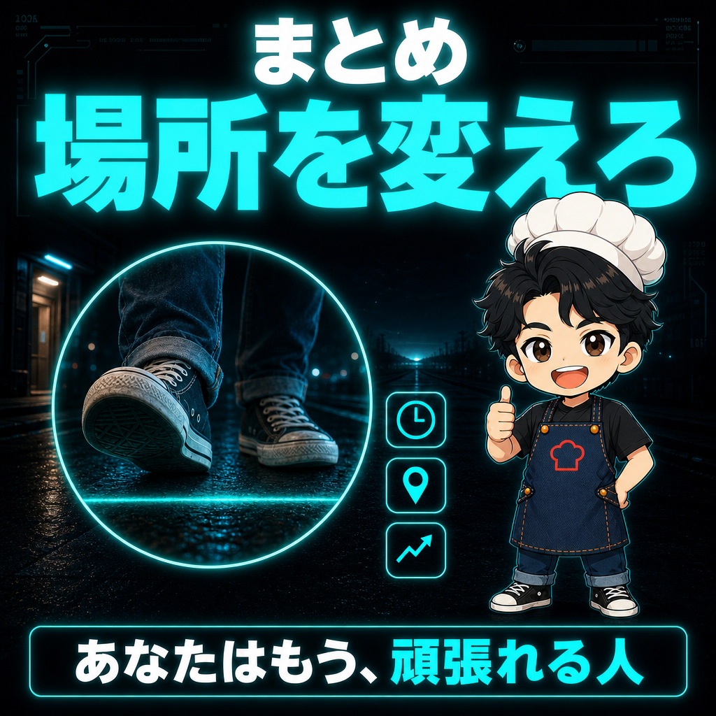 まとめ：場所を変えろ。あなたはもう頑張れる人