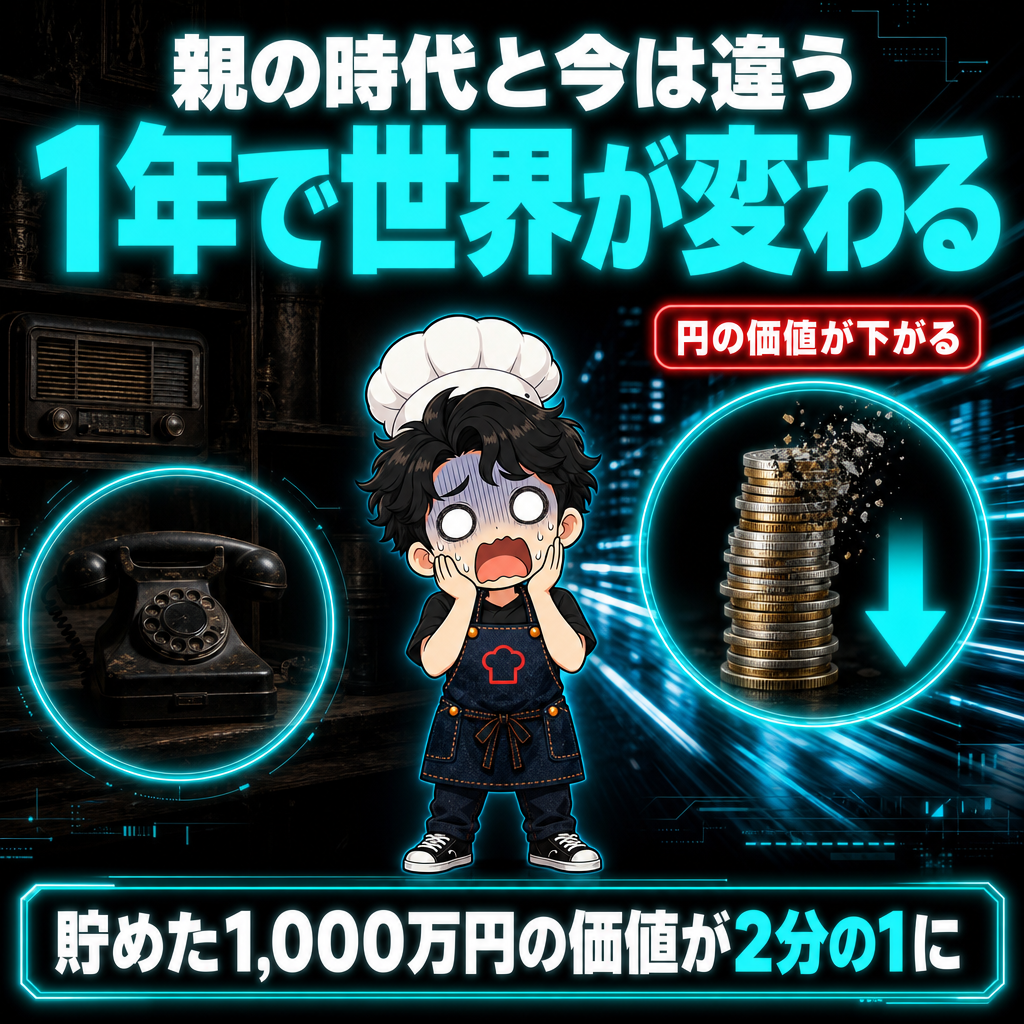 親の時代と今は違う。1年で世界が変わる