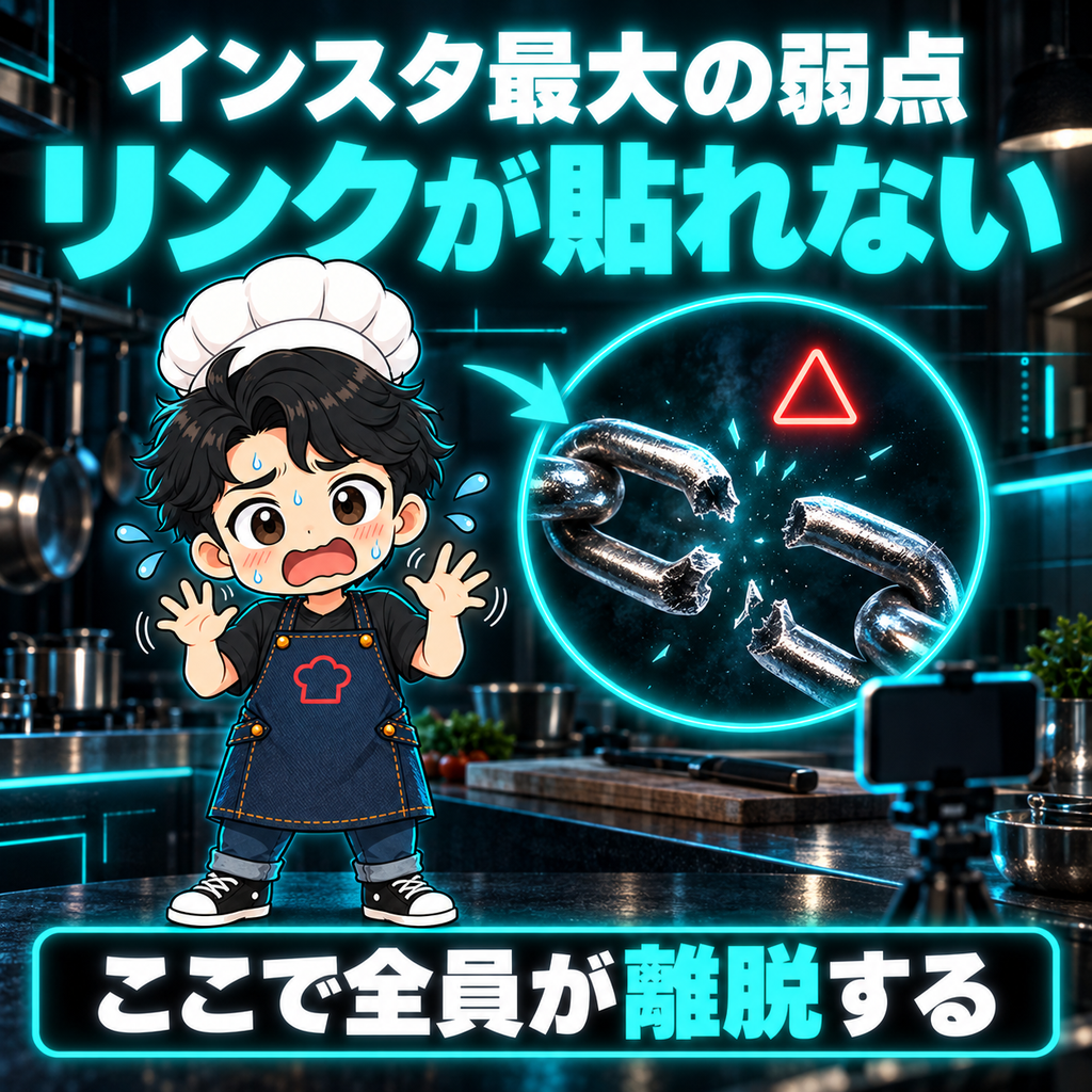 Instagram最大の弱点はリンクが貼れないこと