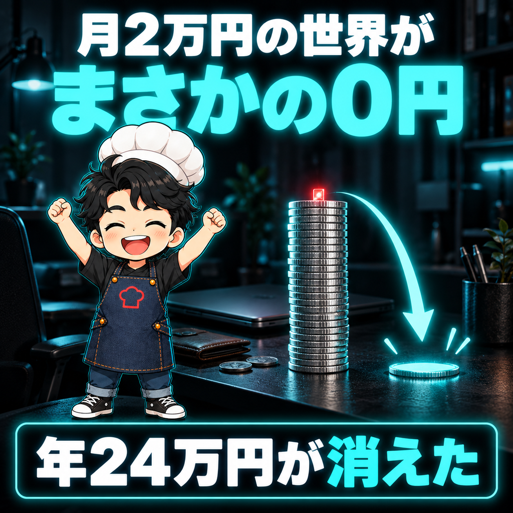 月2万円の世界がまさかの0円
