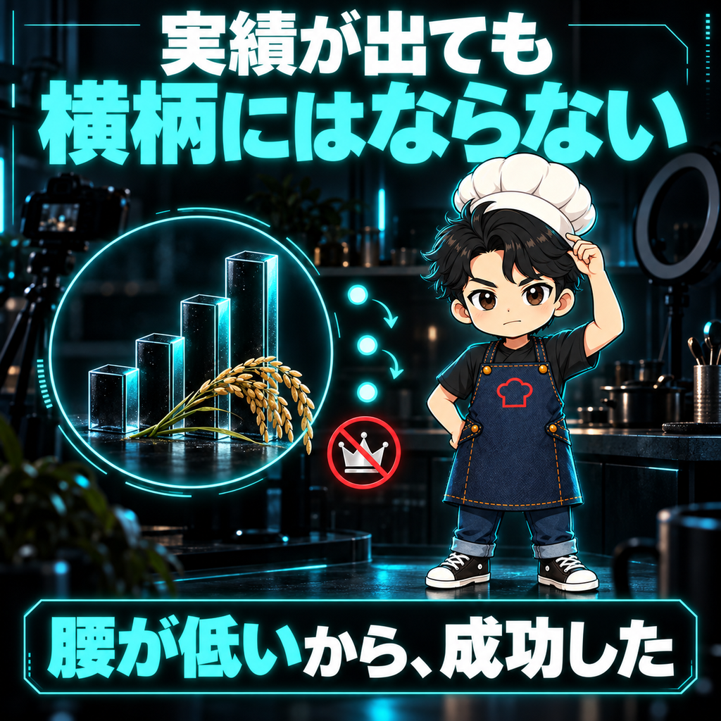 実績が出ても横柄にはならない。腰が低いから、成功した