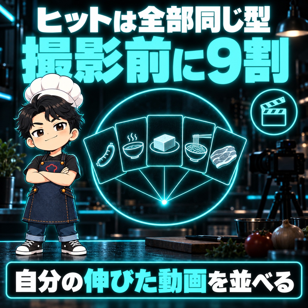 過去のヒットも全部同じ型。伸びるかどうかは撮影前に9割決まる
