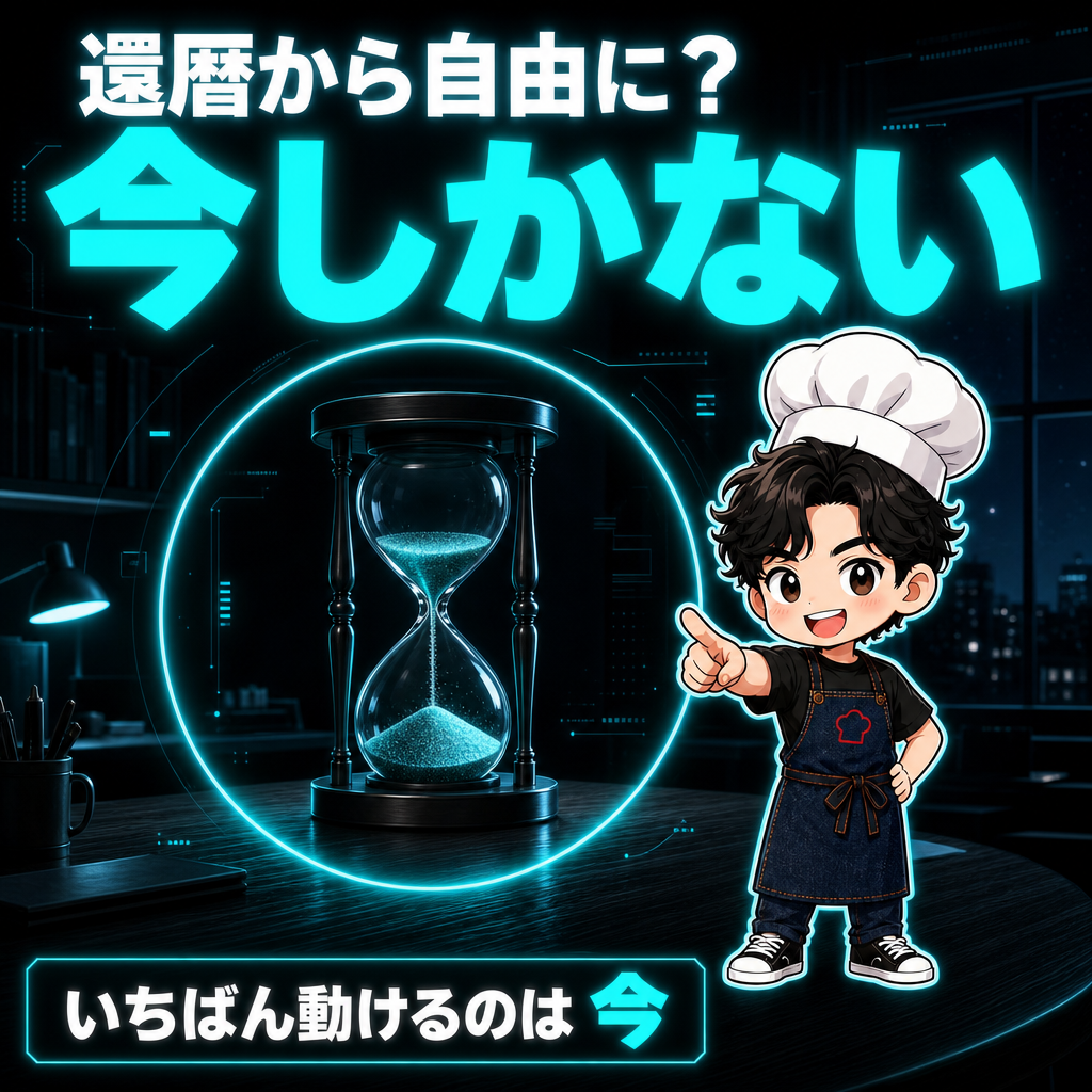 還暦から自由に?いちばん動けるのは今