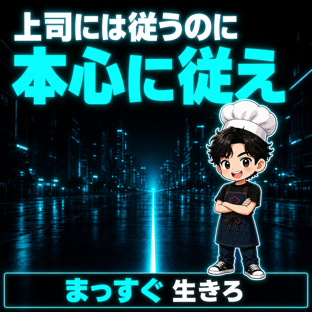 上司には従うのに。本心に従え、まっすぐ生きろ