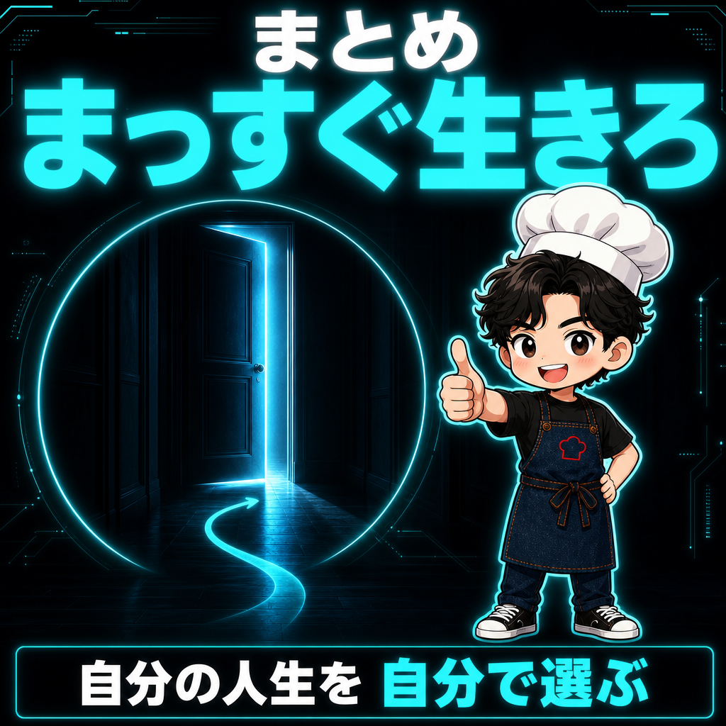 まとめ:まっすぐ生きろ。自分の人生を自分で選ぶ