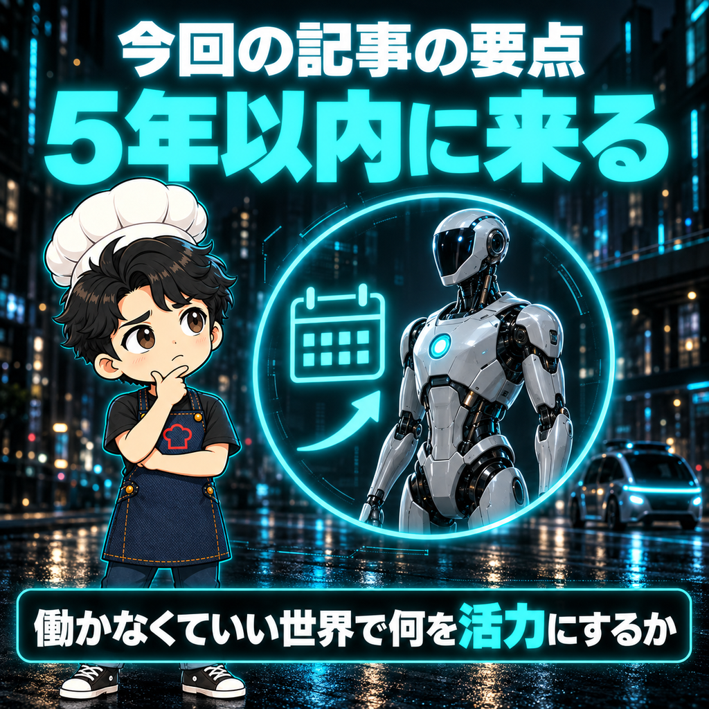 今回の記事の要点：5年以内に来る