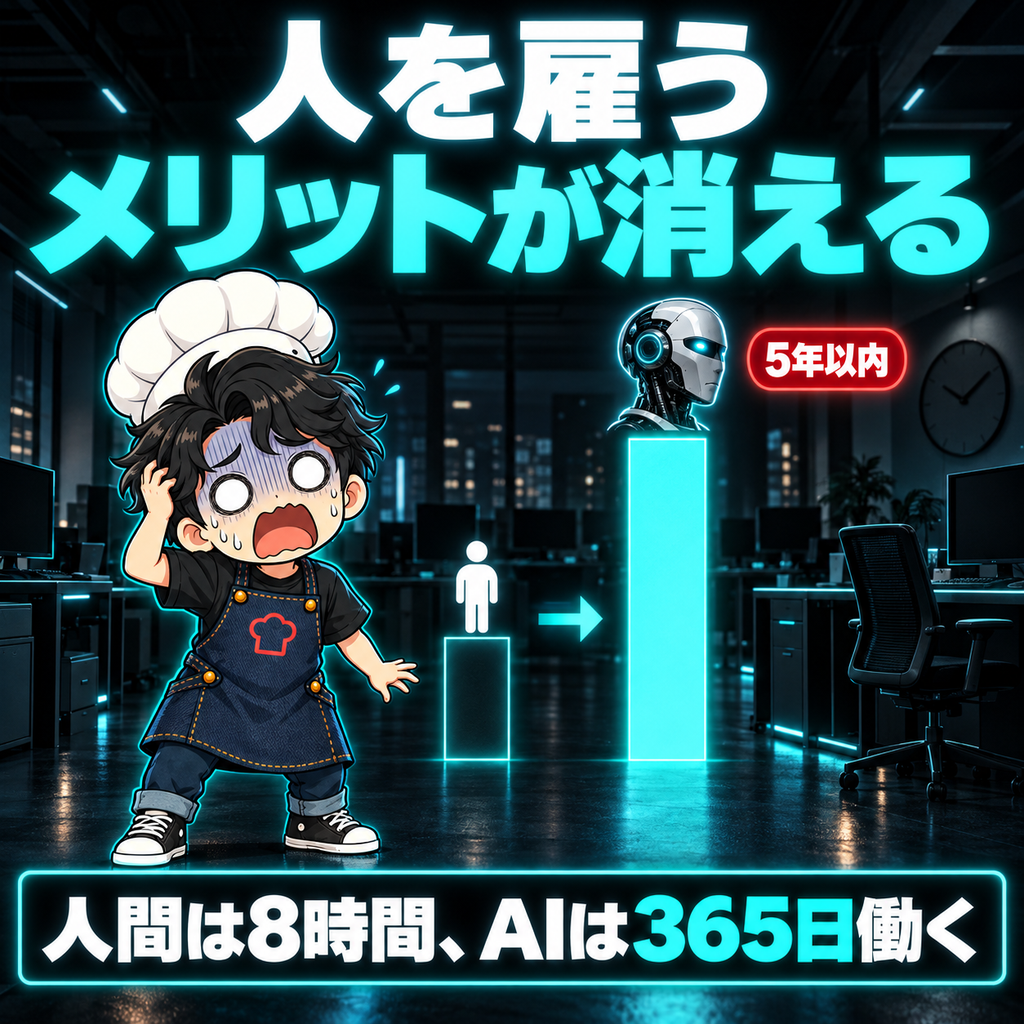 人を雇うメリットが消える