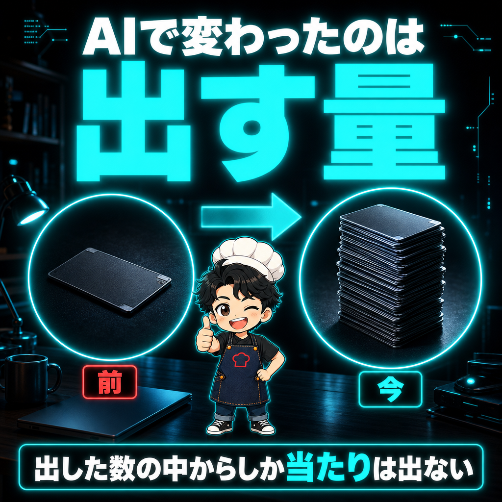 AIで変わったのは出す量