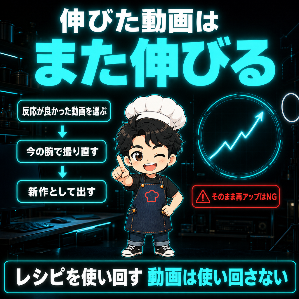 伸びた動画はまた伸びる。やり方と注意点