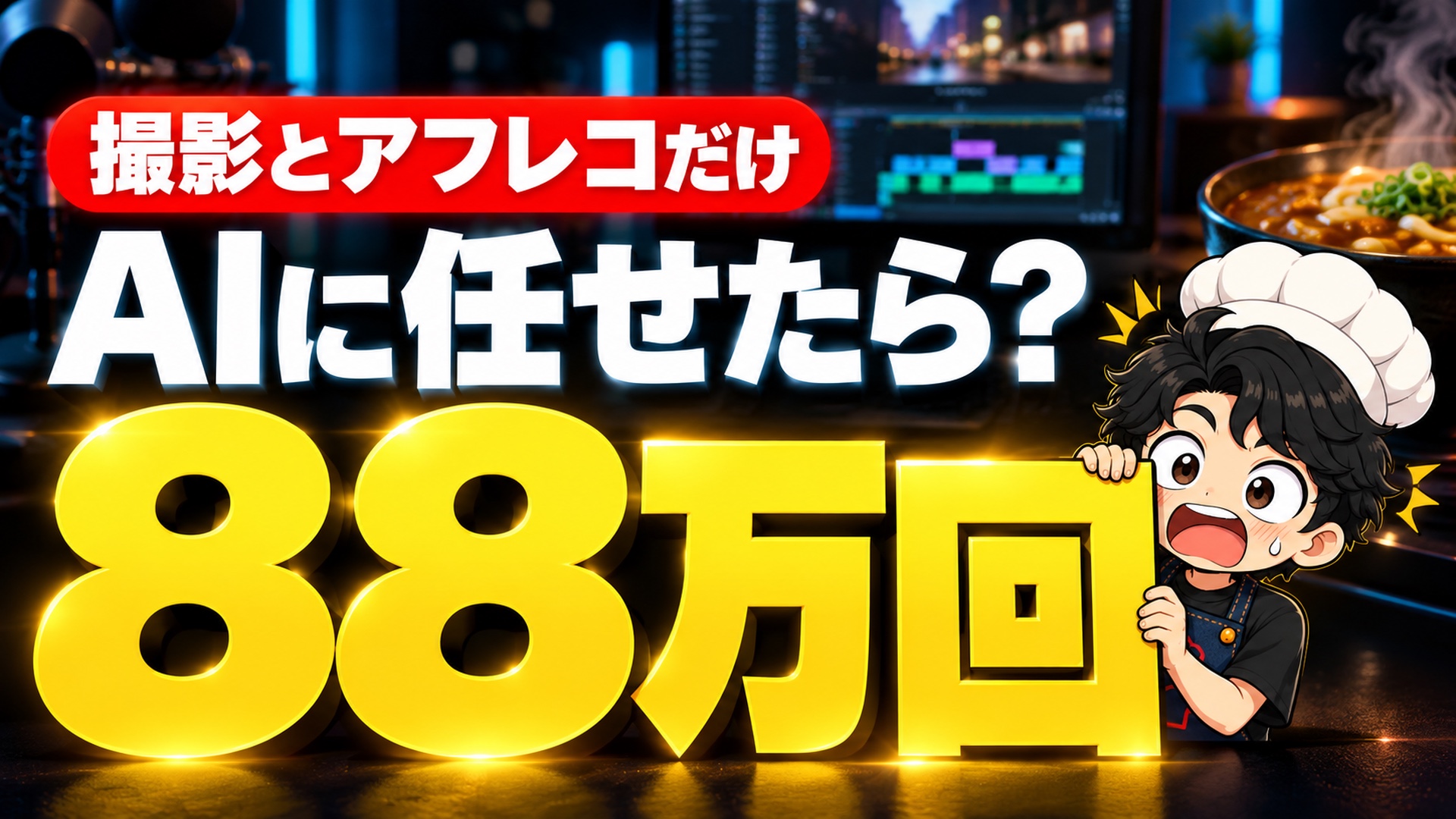 撮影とアフレコだけ AIに任せたら？88万回