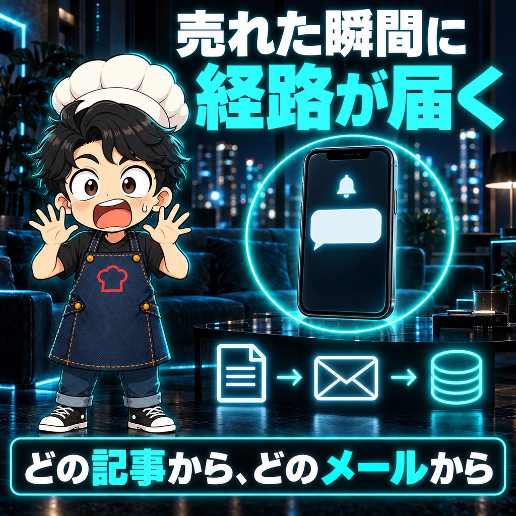 今日、私のスマホに届いた通知