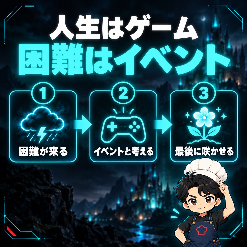 困難は「イベント」。人生はロールプレイングゲームだ