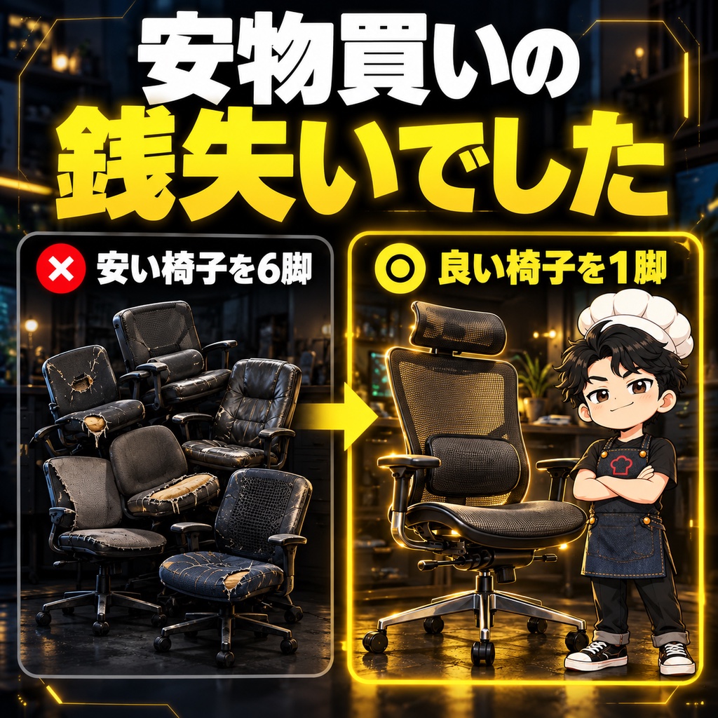 【3位】仕事部屋|オフィスチェア