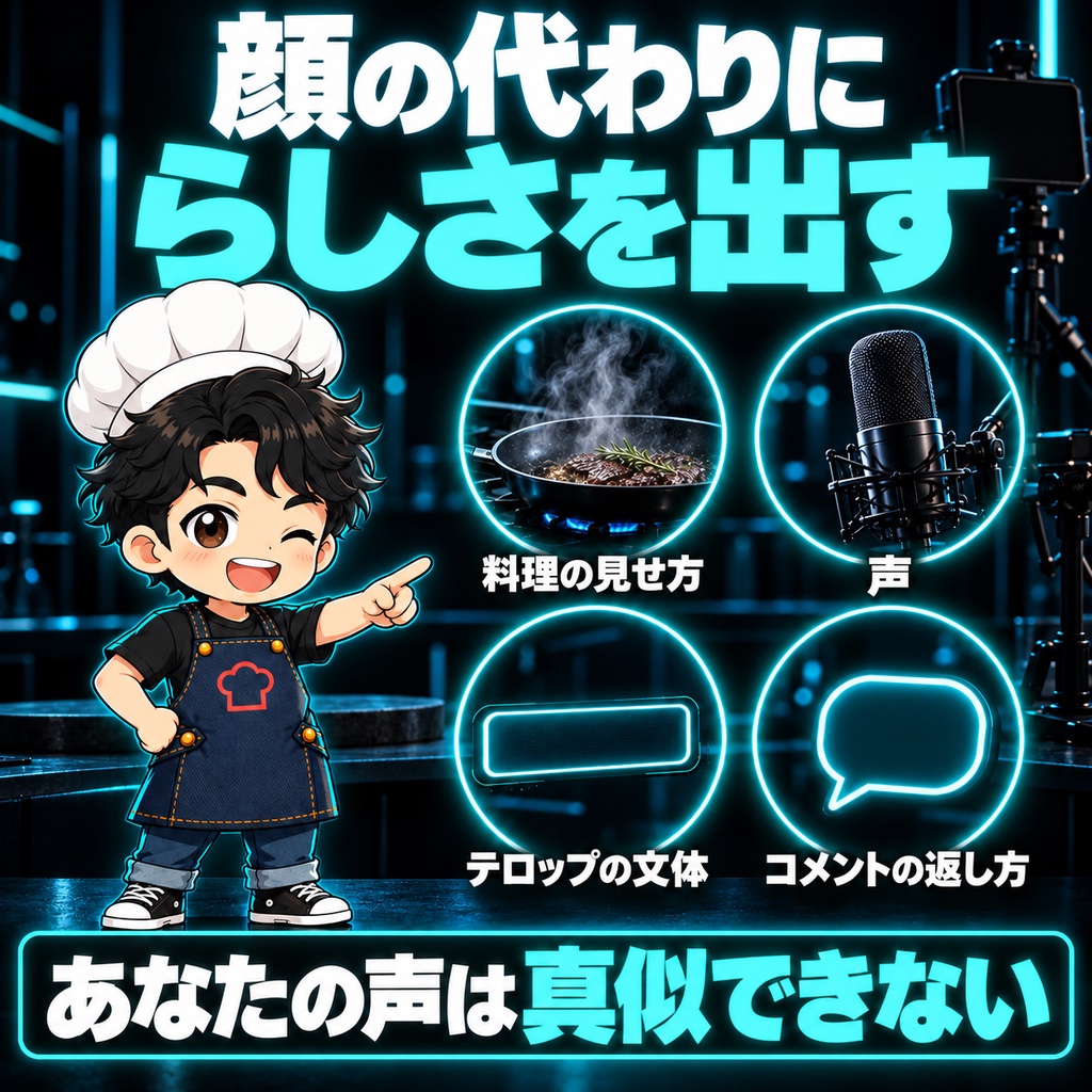 顔を出さないなら、代わりに何を出せばいいのか