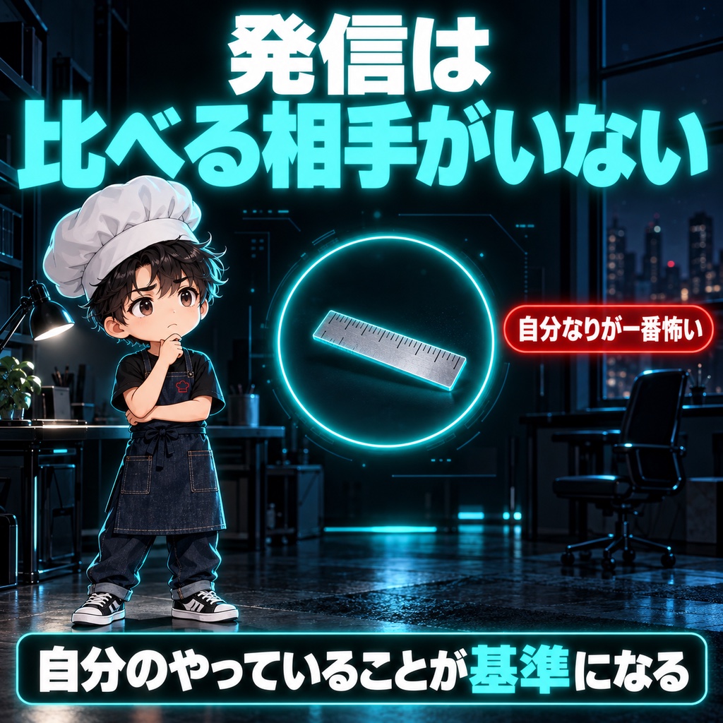 発信は「比べる相手」がいない
