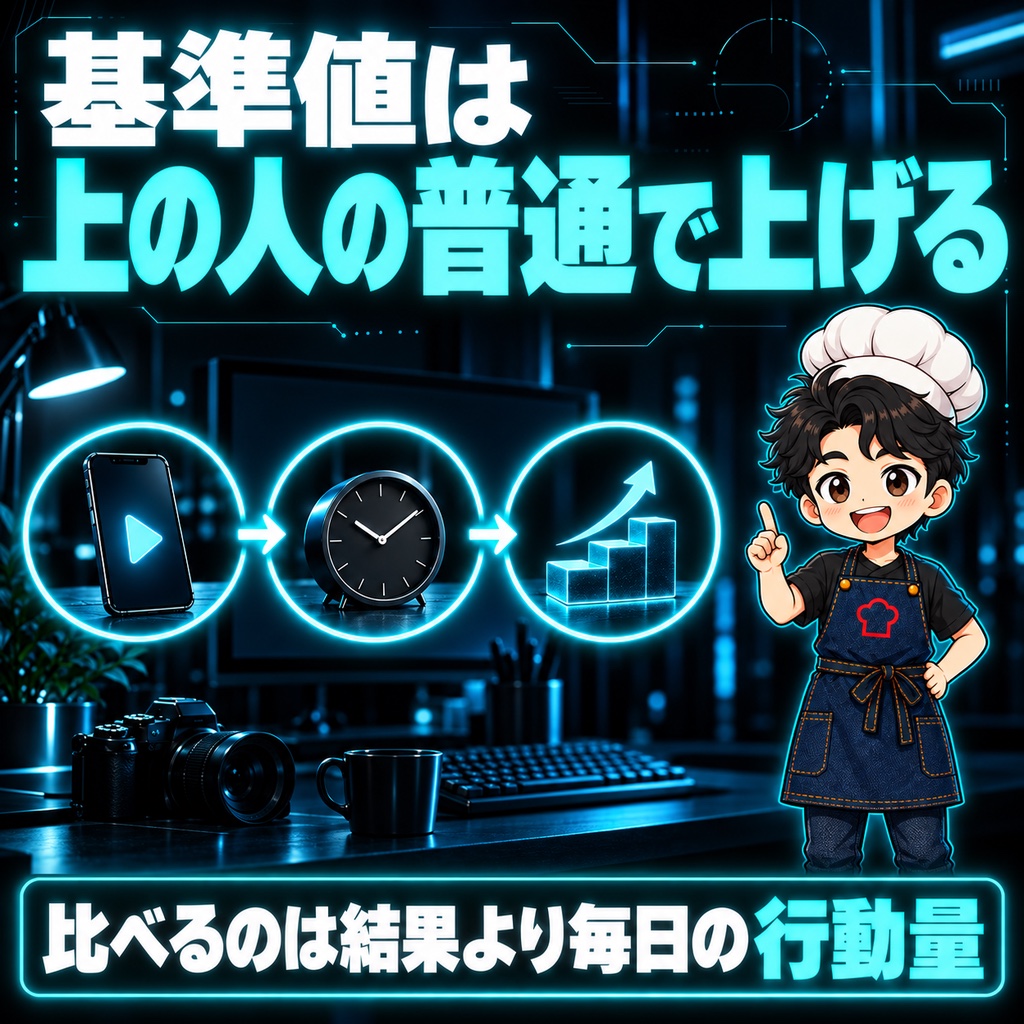 基準値は「上の人の普通」を見て上げる