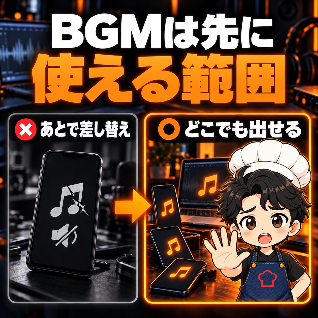料理動画のBGMはどこから選ぶ?「YouTubeの中だけ」か「どこにでも出せる」かで決める