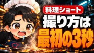 【Instagram攻略】料理のショート動画の撮り方｜横の切り抜きで19万人、50万円のカメラで縦にも撮った私が「最初の3秒」を先に決める理由