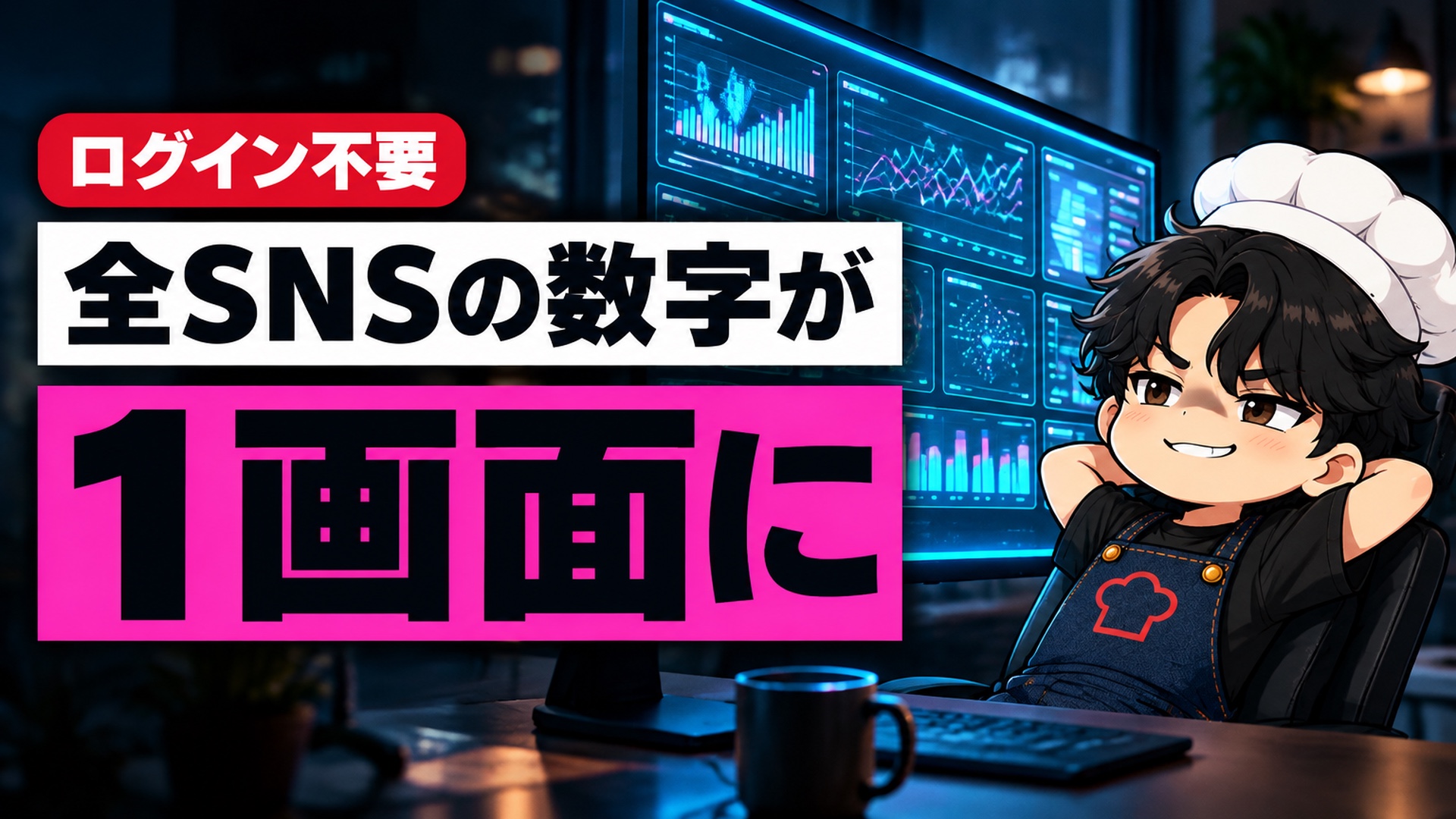 全SNSの数字を、ログインせずに1画面で見ています