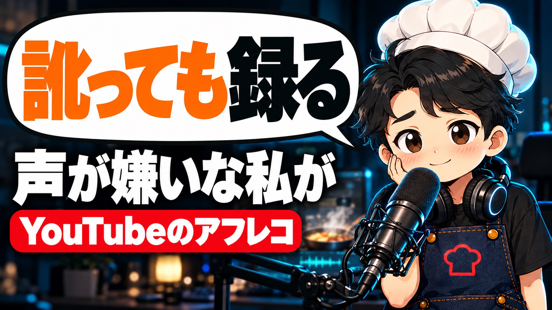 【YouTube攻略】YouTubeのアフレコのやり方とコツ｜5年半声を出さなかった料理系YouTuberの私が、訛ったまま声を入れて分かったこと